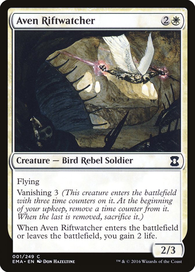 Aven Riftwatcher [Eternal Masters] | Game Master's Emporium (The New GME)