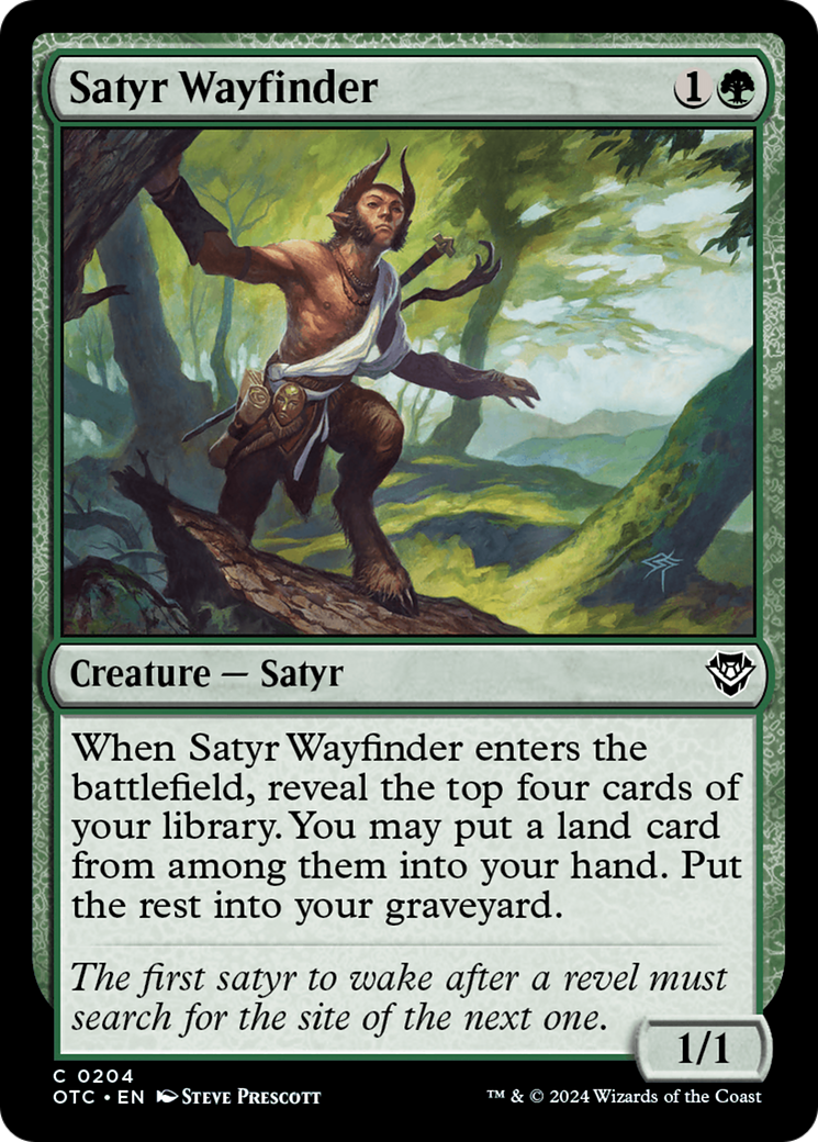 Satyr Wayfinder [Outlaws of Thunder Junction Commander] | Game Master's Emporium (The New GME)