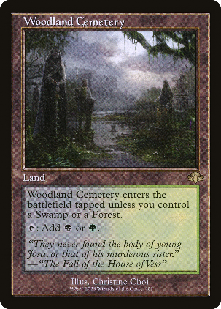 Woodland Cemetery (Retro) [Dominaria Remastered] | Game Master's Emporium (The New GME)