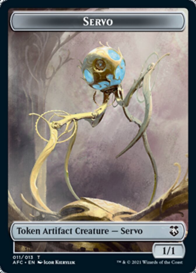 Servo // Treasure Double-Sided Token [Dungeons & Dragons: Adventures in the Forgotten Realms Commander Tokens] | Game Master's Emporium (The New GME)