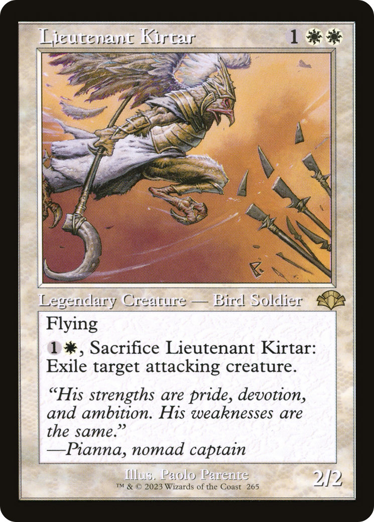 Lieutenant Kirtar (Retro) [Dominaria Remastered] | Game Master's Emporium (The New GME)