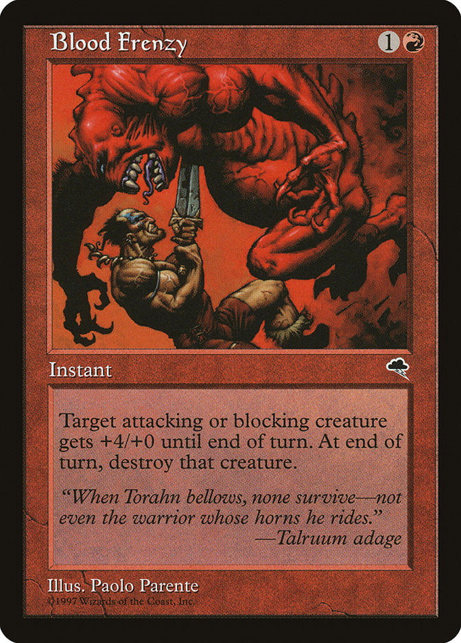 Blood Frenzy [Tempest] | Game Master's Emporium (The New GME)