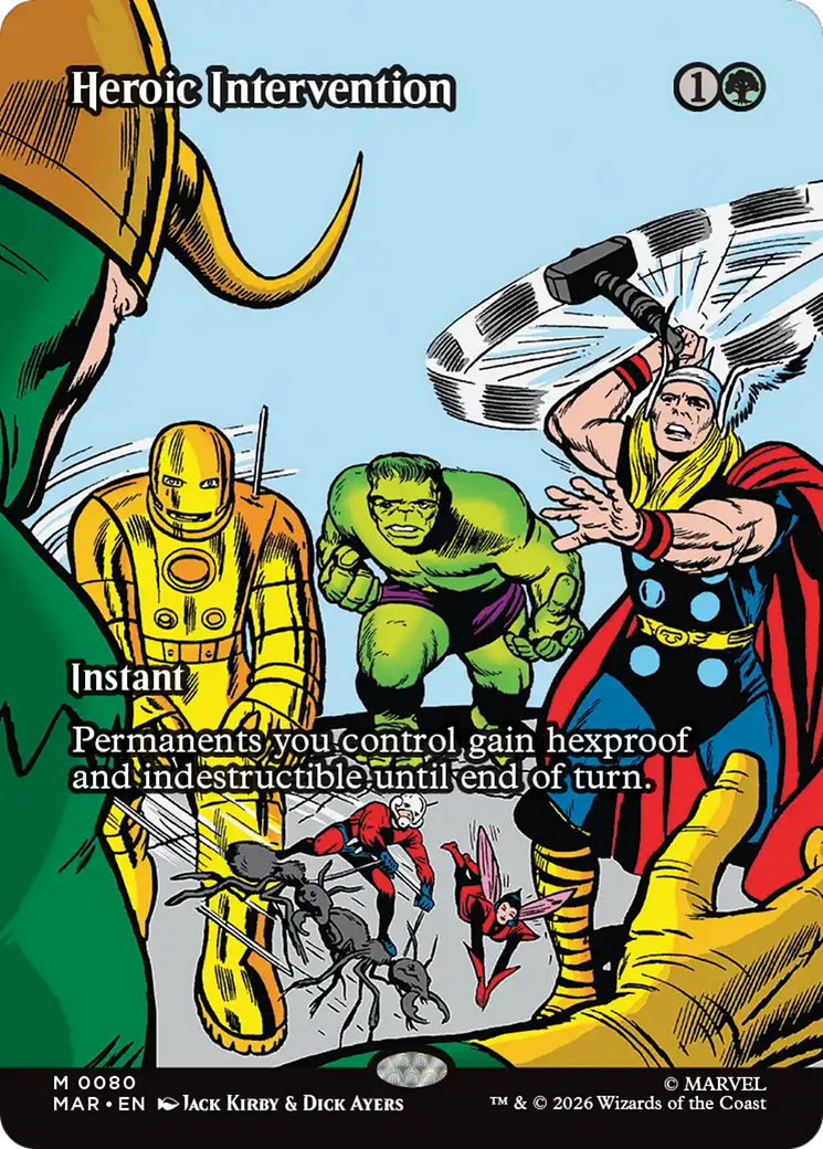 Heroic Intervention (0080) (Borderless) [Marvel Universe: Eternal-Legal] | Game Master's Emporium (The New GME)