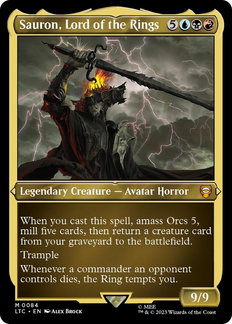 Sauron, Lord of the Rings (Display Commander) [The Lord of the Rings: Tales of Middle-Earth Commander] | Game Master's Emporium (The New GME)