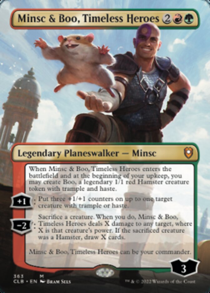 Minsc & Boo, Timeless Heroes (Borderless) [Commander Legends: Battle for Baldur's Gate] | Game Master's Emporium (The New GME)