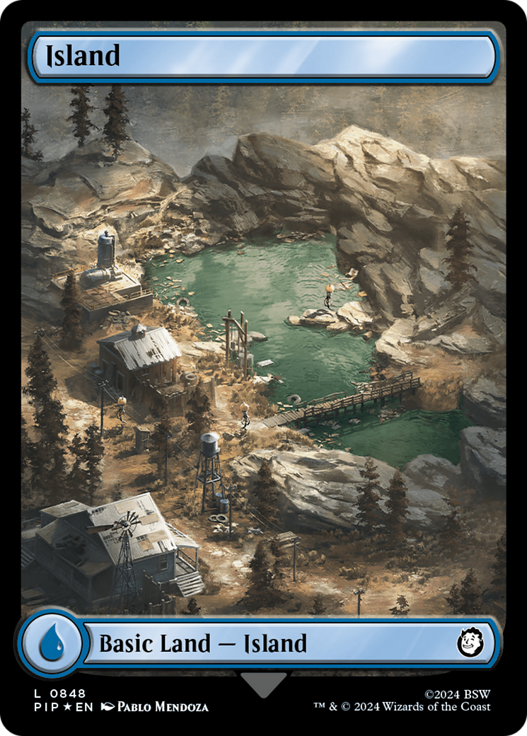 Island (0848) (Surge Foil) [Fallout] | Game Master's Emporium (The New GME)