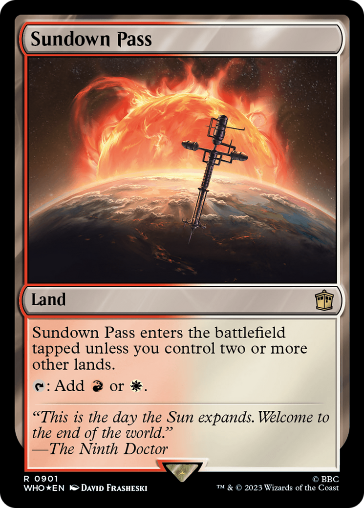 Sundown Pass (Surge Foil) [Doctor Who] | Game Master's Emporium (The New GME)