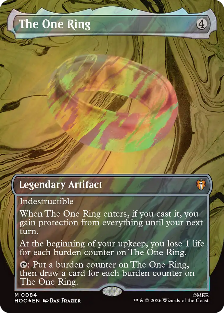 The One Ring (Borderless) (Surge Foil) [The Hobbit] | Game Master's Emporium (The New GME)