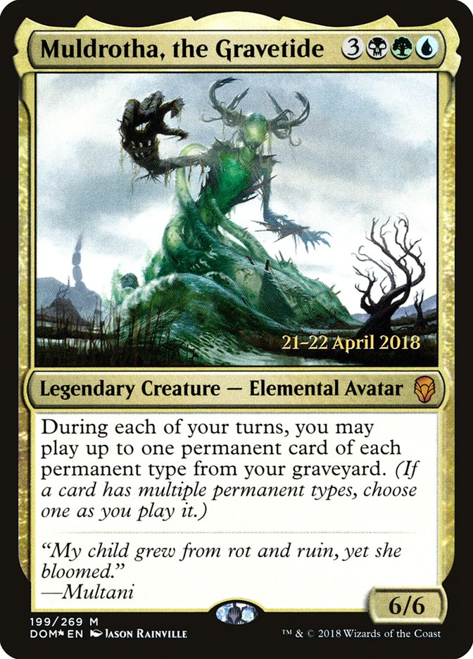 Muldrotha, the Gravetide [Dominaria Prerelease Promos] | Game Master's Emporium (The New GME)