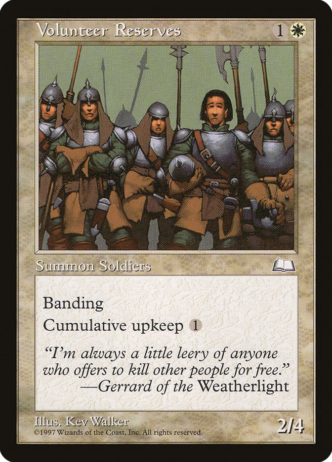 Volunteer Reserves [Weatherlight] | Game Master's Emporium (The New GME)