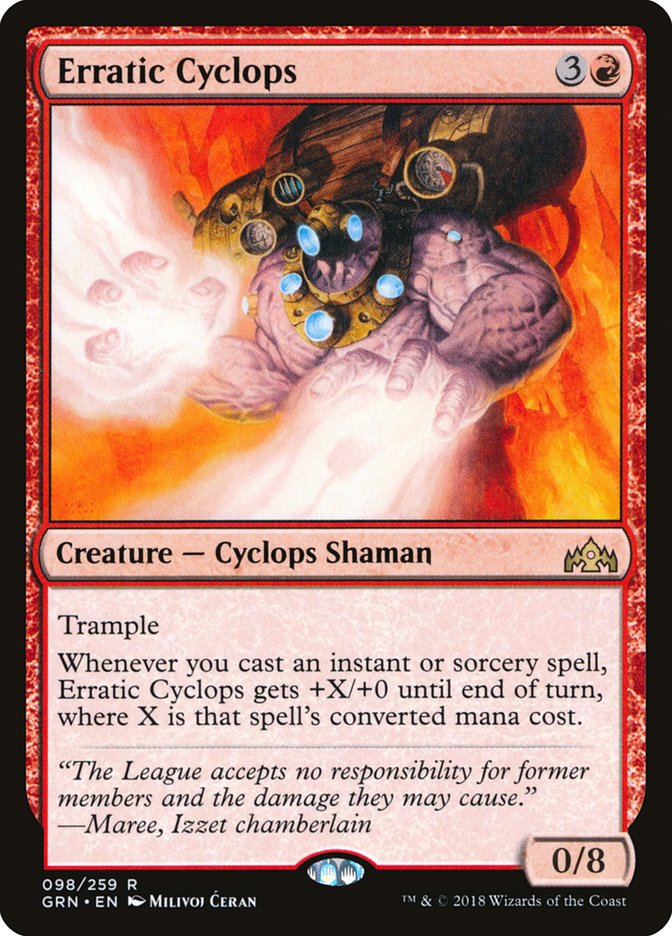 Erratic Cyclops [Guilds of Ravnica] | Game Master's Emporium (The New GME)