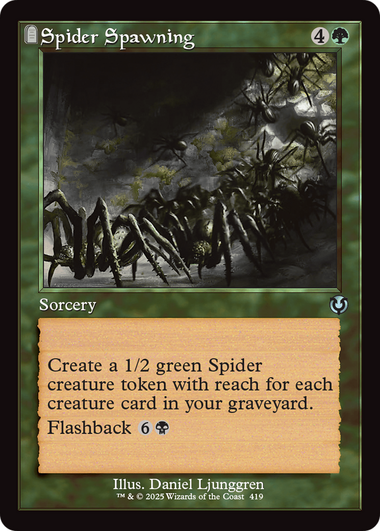 Spider Spawning (Retro Frame) [Innistrad Remastered] | Game Master's Emporium (The New GME)