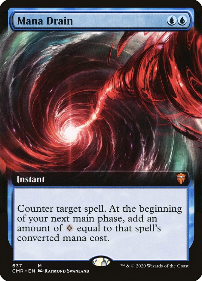 Mana Drain (Extended Art) [Commander Legends] | Game Master's Emporium (The New GME)