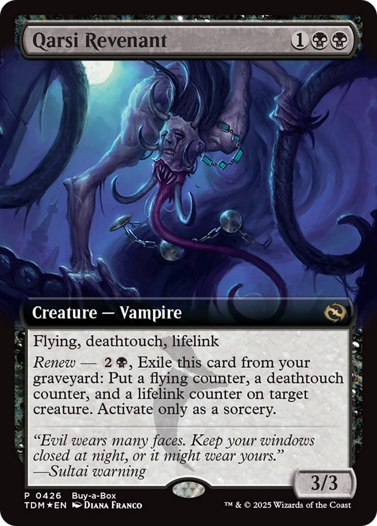 Qarsi Revenant (Extended Art) (Buy-A-Box) [Tarkir: Dragonstorm Promos] | Game Master's Emporium (The New GME)