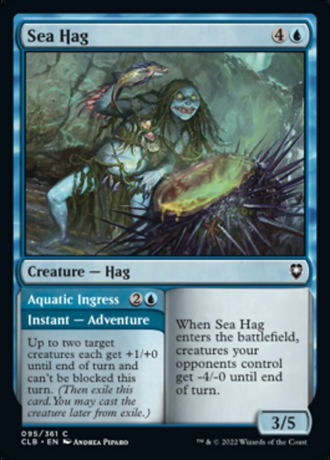 Sea Hag // Aquatic Ingress [Commander Legends: Battle for Baldur's Gate] | Game Master's Emporium (The New GME)