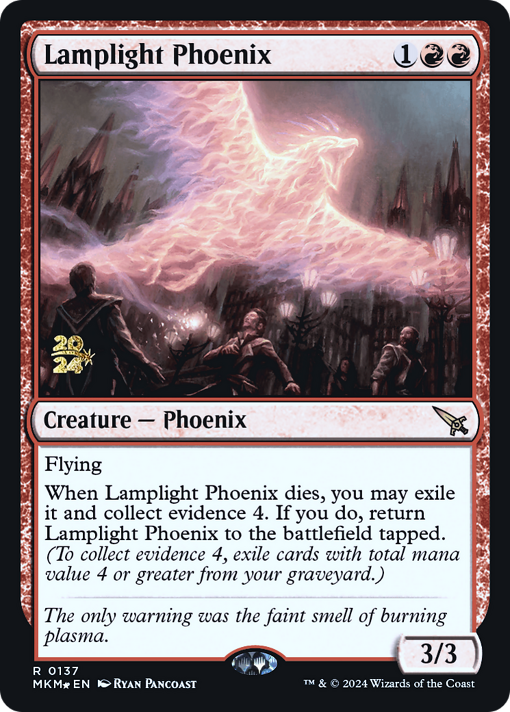 Lamplight Phoenix [Murders at Karlov Manor Prerelease Promos] | Game Master's Emporium (The New GME)