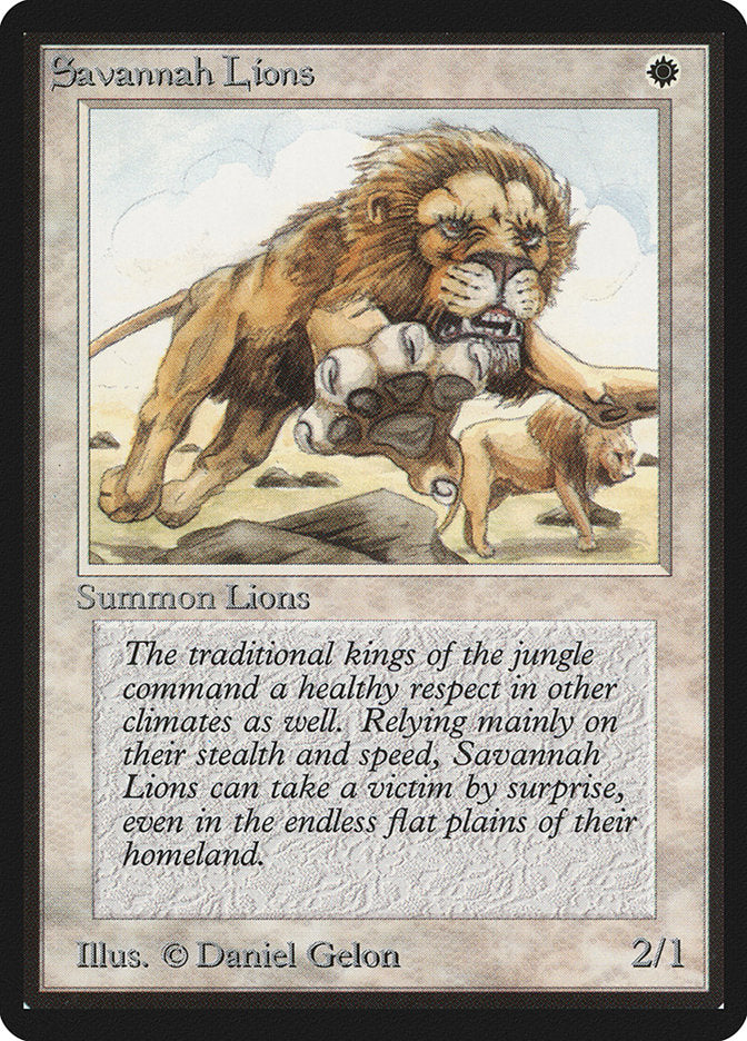 Savannah Lions [Beta Edition] | Game Master's Emporium (The New GME)