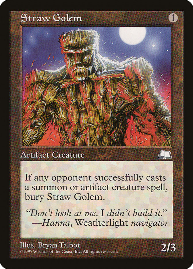 Straw Golem [Weatherlight] | Game Master's Emporium (The New GME)