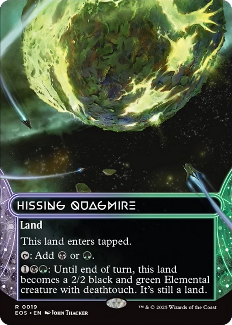 Hissing Quagmire (0019) (Borderless) [Edge of Eternities: Stellar Sights] | Game Master's Emporium (The New GME)