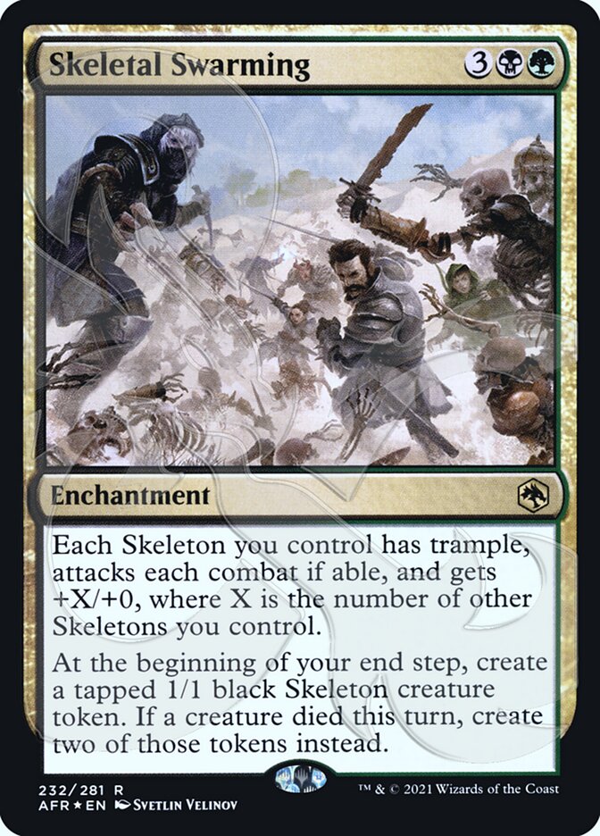 Skeletal Swarming (Ampersand Promo) [Dungeons & Dragons: Adventures in the Forgotten Realms Promos] | Game Master's Emporium (The New GME)