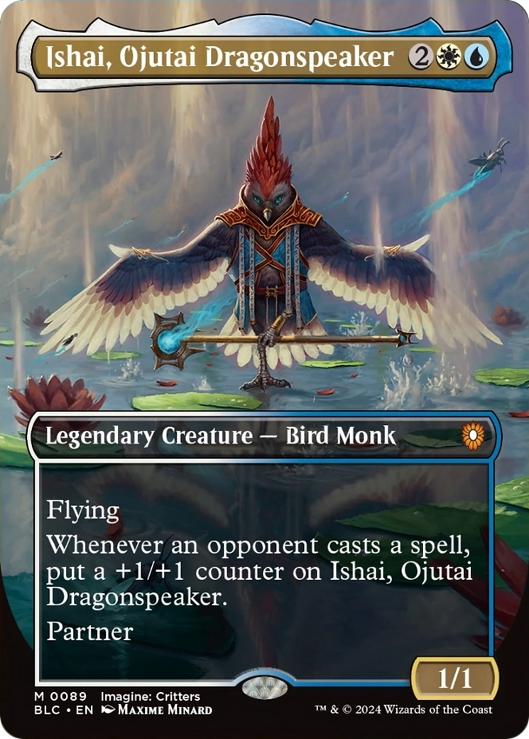 Ishai, Ojutai Dragonspeaker (Borderless) [Bloomburrow Commander] | Game Master's Emporium (The New GME)