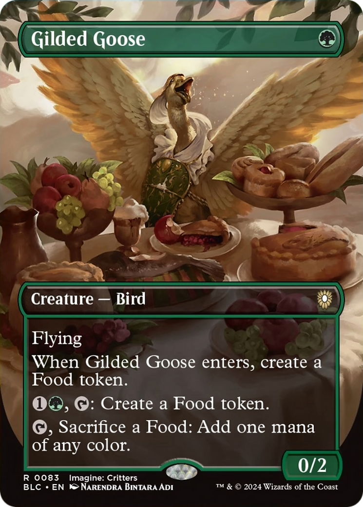 Gilded Goose (Borderless) [Bloomburrow Commander] | Game Master's Emporium (The New GME)