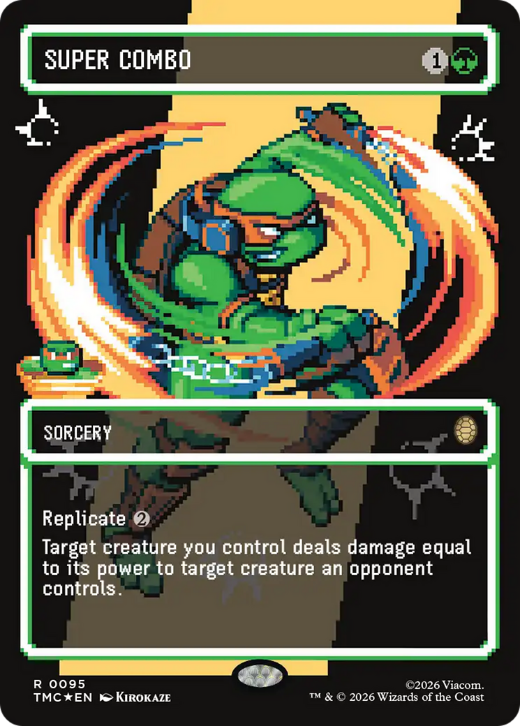 Super Combo (Borderless) (Surge Foil) [Teenage Mutant Ninja Turtles Commander] | Game Master's Emporium (The New GME)