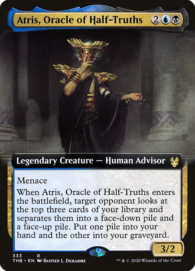 Atris, Oracle of Half-Truths (Extended Art) [Theros Beyond Death] | Game Master's Emporium (The New GME)