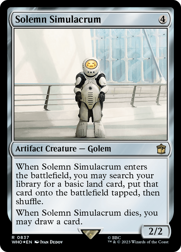 Solemn Simulacrum (Surge Foil) [Doctor Who] | Game Master's Emporium (The New GME)