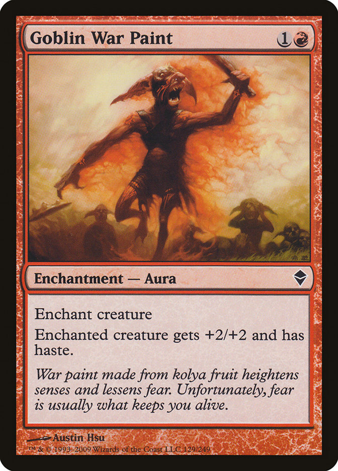 Goblin War Paint [Zendikar] | Game Master's Emporium (The New GME)