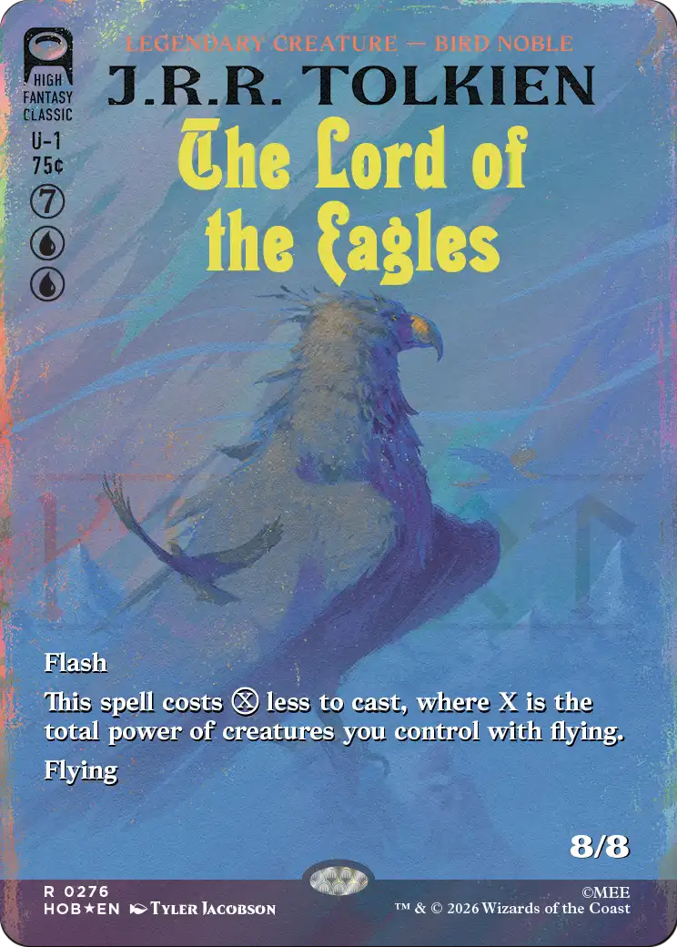 The Lord of the Eagles (Borderless) (Surge Foil) [The Hobbit] | Game Master's Emporium (The New GME)