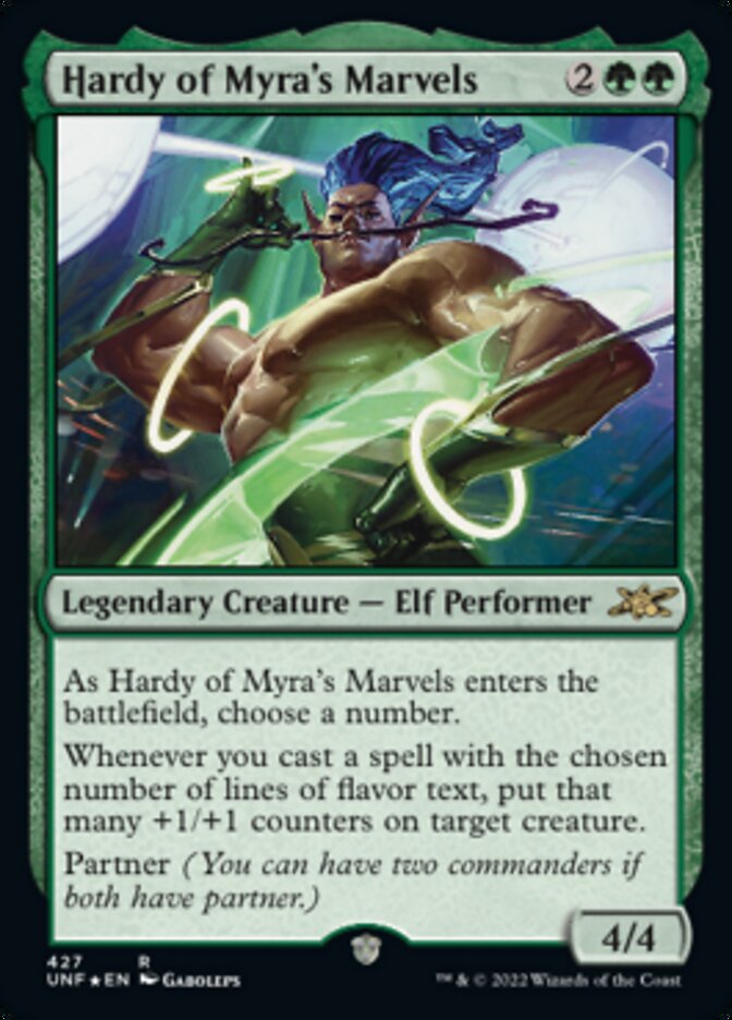 Hardy of Myra's Marvels (Galaxy Foil) [Unfinity] | Game Master's Emporium (The New GME)