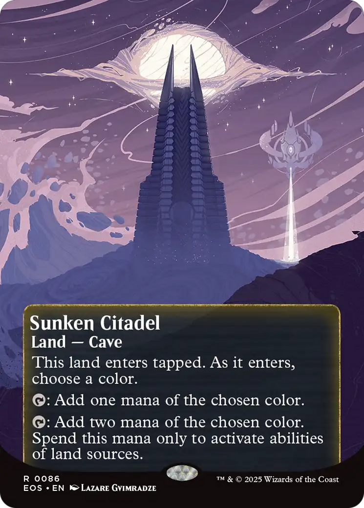 Sunken Citadel (0086) (Borderless) [Edge of Eternities: Stellar Sights] | Game Master's Emporium (The New GME)