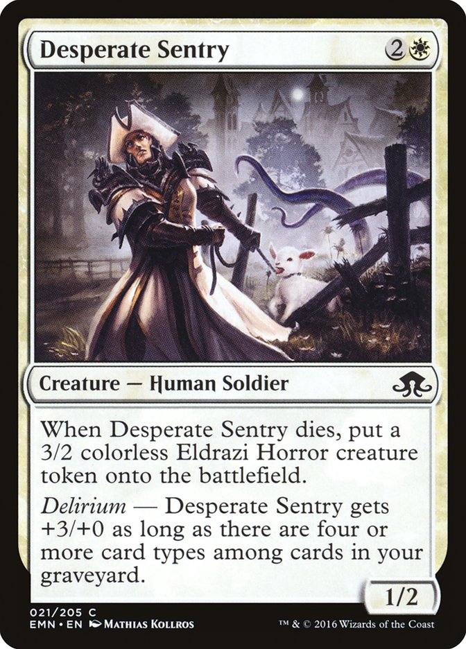 Desperate Sentry [Eldritch Moon] | Game Master's Emporium (The New GME)
