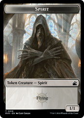 Spirit (0018) // Angel (0002) Double-Sided Token [Ravnica Remastered Tokens] | Game Master's Emporium (The New GME)