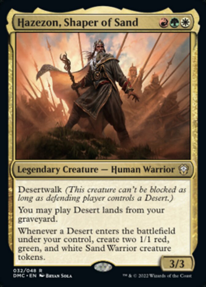 Hazezon, Shaper of Sand [Dominaria United Commander] | Game Master's Emporium (The New GME)