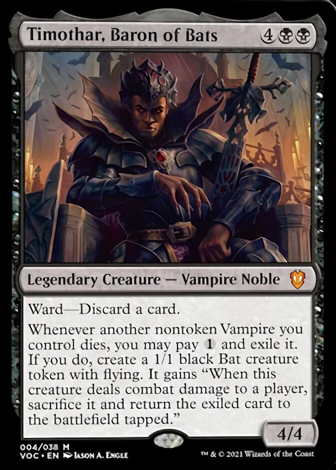 Timothar, Baron of Bats [Innistrad: Crimson Vow Commander] | Game Master's Emporium (The New GME)