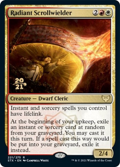 Radiant Scrollwielder [Strixhaven: School of Mages Prerelease Promos] | Game Master's Emporium (The New GME)