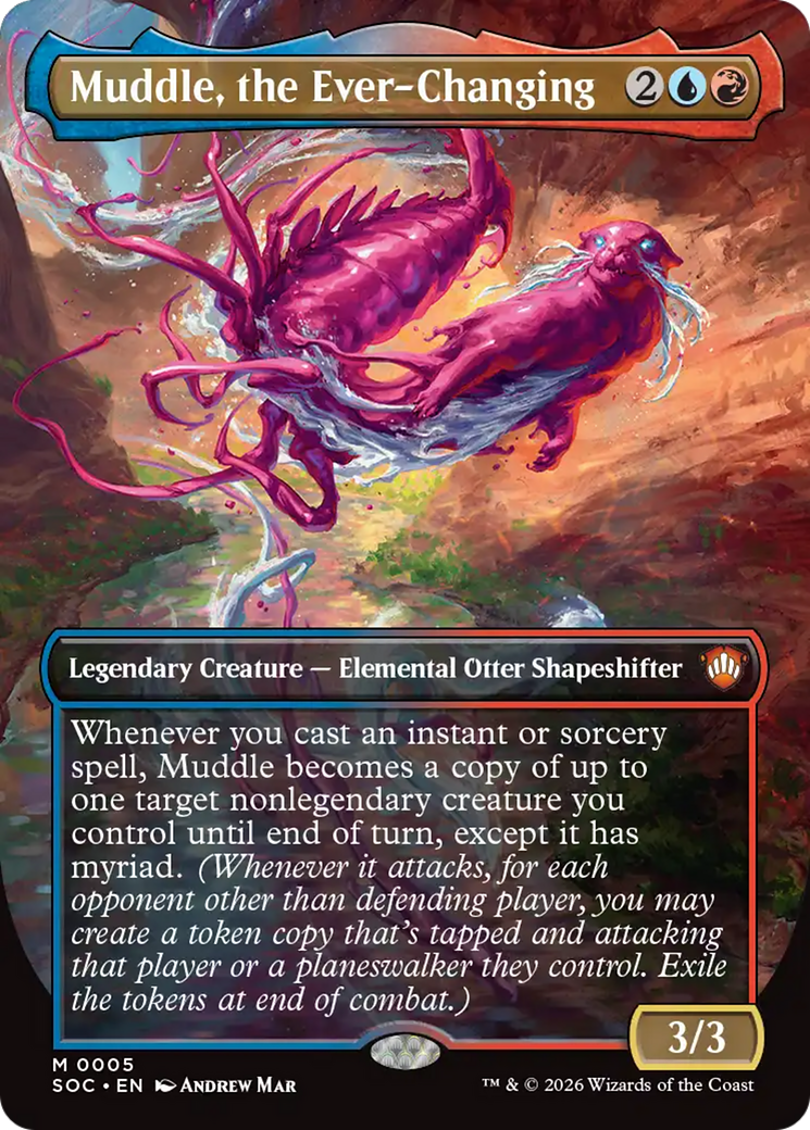 Muddle, the Ever-Changing (Borderless) [Secrets of Strixhaven Commander] | Game Master's Emporium (The New GME)