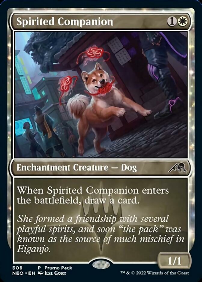 Spirited Companion (Promo Pack) [Kamigawa: Neon Dynasty Promos] | Game Master's Emporium (The New GME)