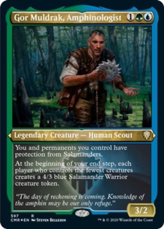 Gor Muldrak, Amphinologist (Etched) [Commander Legends] | Game Master's Emporium (The New GME)