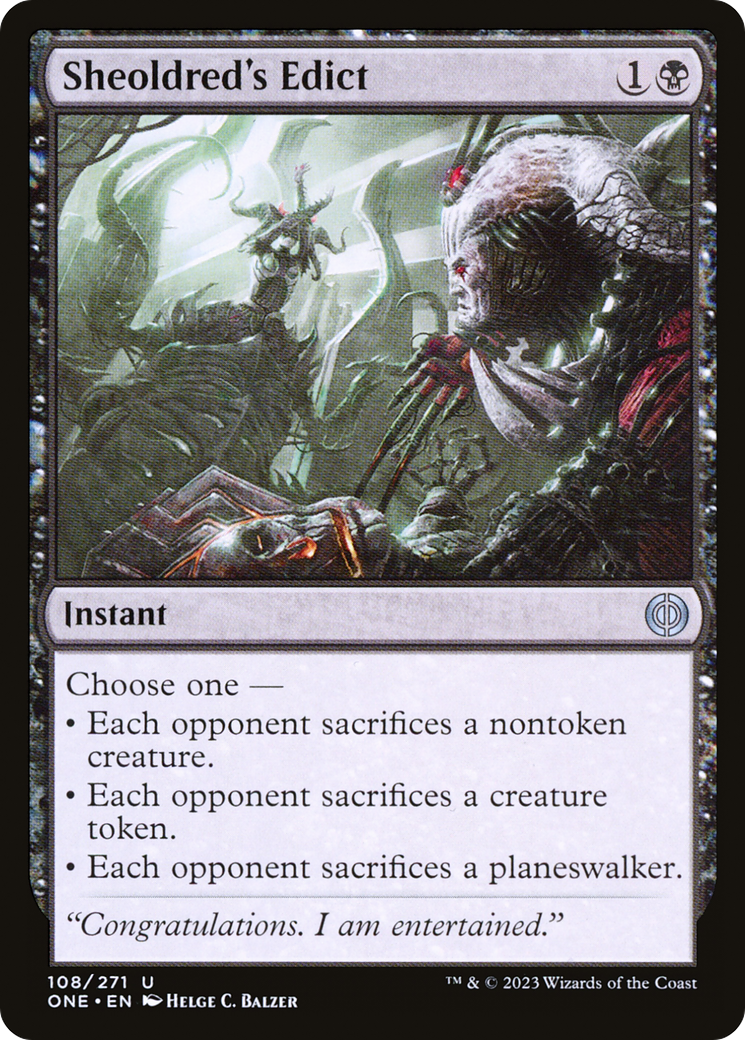Sheoldred's Edict [Phyrexia: All Will Be One] | Game Master's Emporium (The New GME)