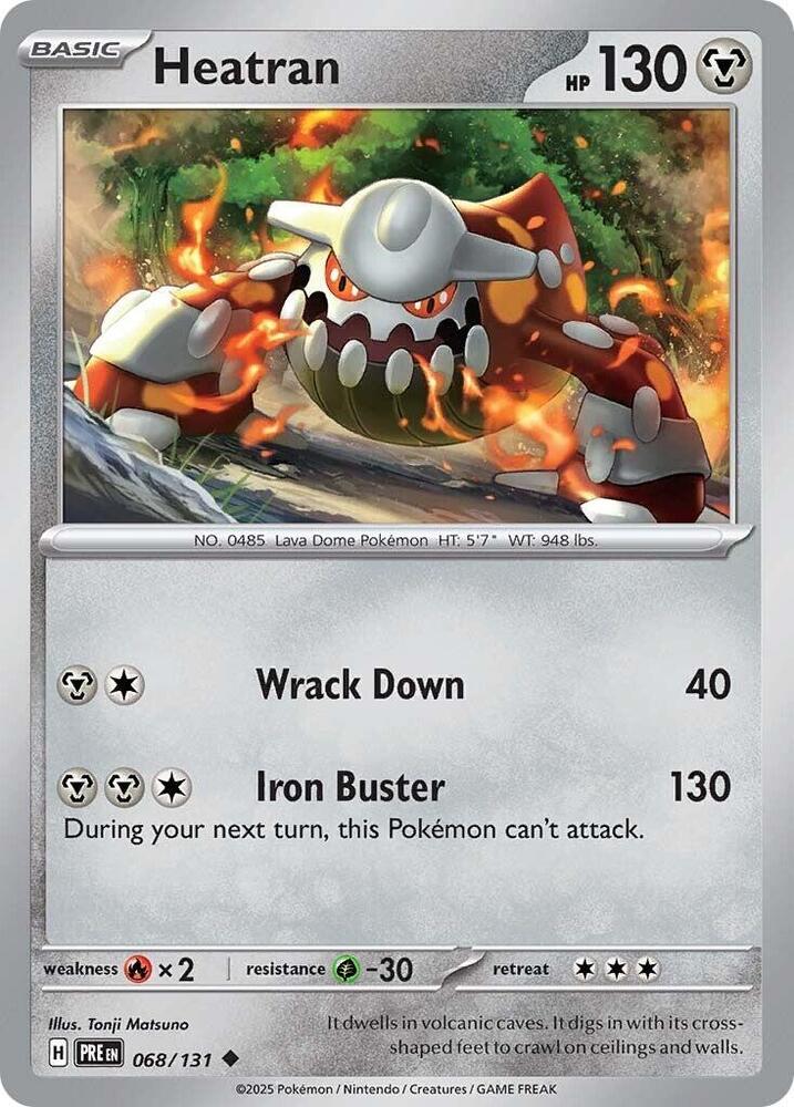 Heatran (068/131) [Scarlet & Violet: Prismatic Evolutions] | Game Master's Emporium (The New GME)