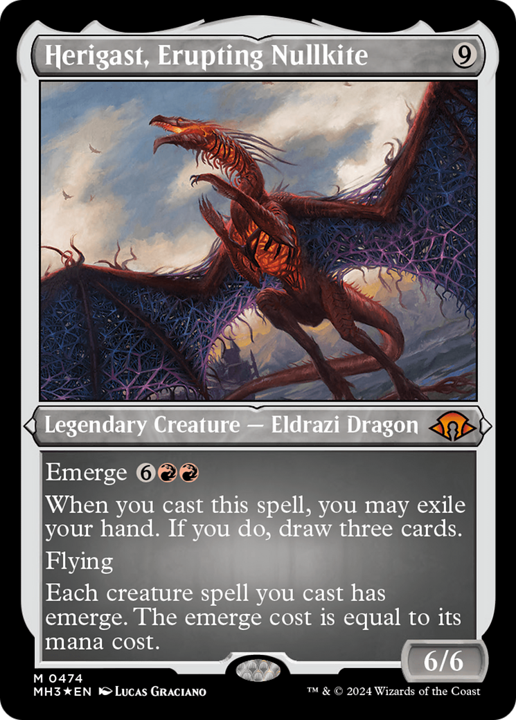 Herigast, Erupting Nullkite (Foil Etched) [Modern Horizons 3] | Game Master's Emporium (The New GME)