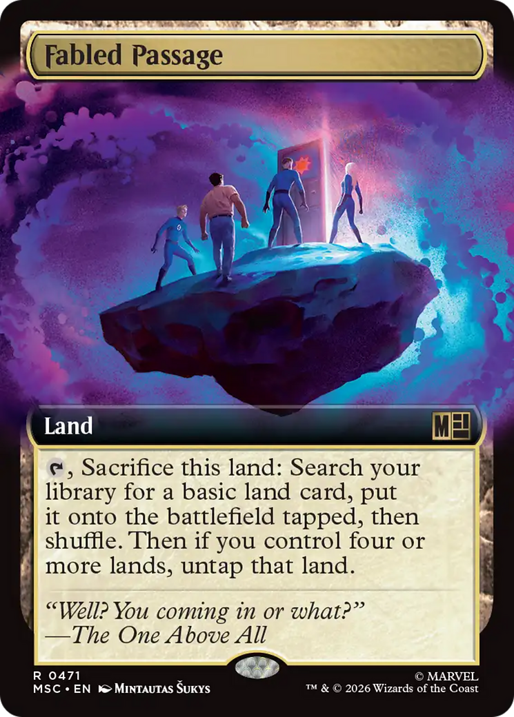 Fabled Passage (Extended Art) [Marvel Super Heroes Commander] | Game Master's Emporium (The New GME)