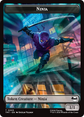 Treasure // Ninja Double-Sided Token [Teenage Mutant Ninja Turtles Commander Tokens] | Game Master's Emporium (The New GME)
