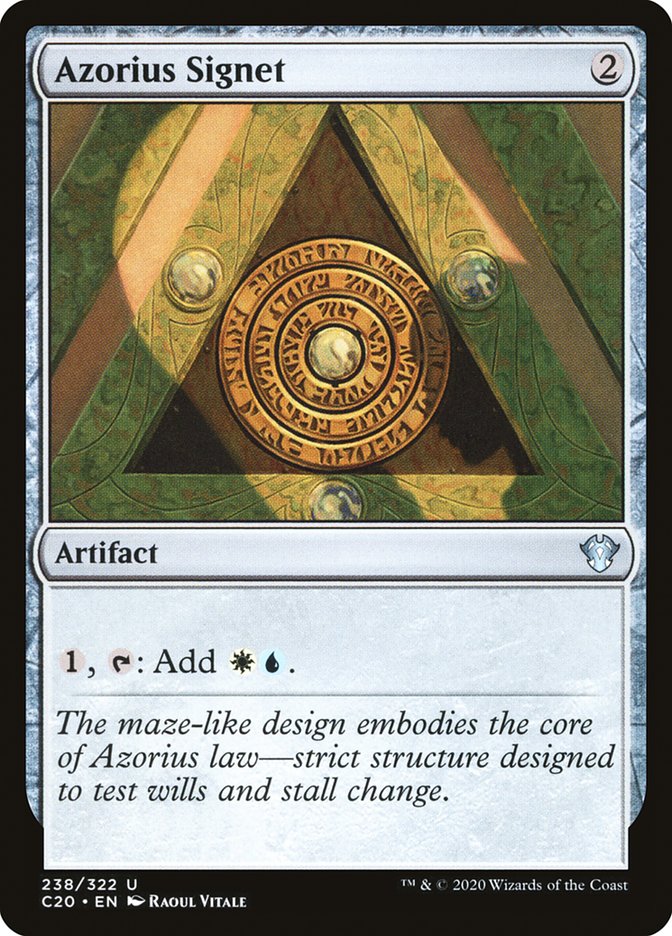 Azorius Signet [Commander 2020] | Game Master's Emporium (The New GME)