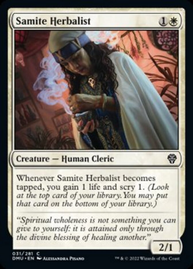 Samite Herbalist [Dominaria United] | Game Master's Emporium (The New GME)
