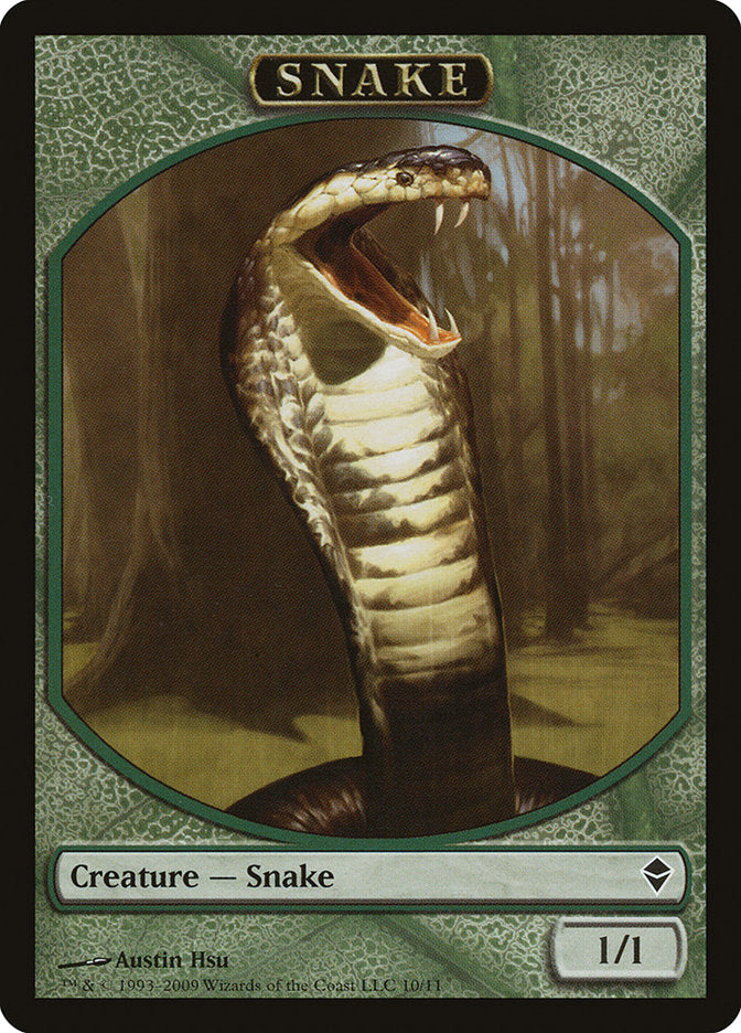Snake Token [Zendikar Tokens] | Game Master's Emporium (The New GME)