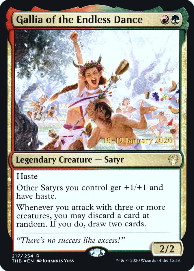 Gallia of the Endless Dance [Theros Beyond Death Prerelease Promos] | Game Master's Emporium (The New GME)